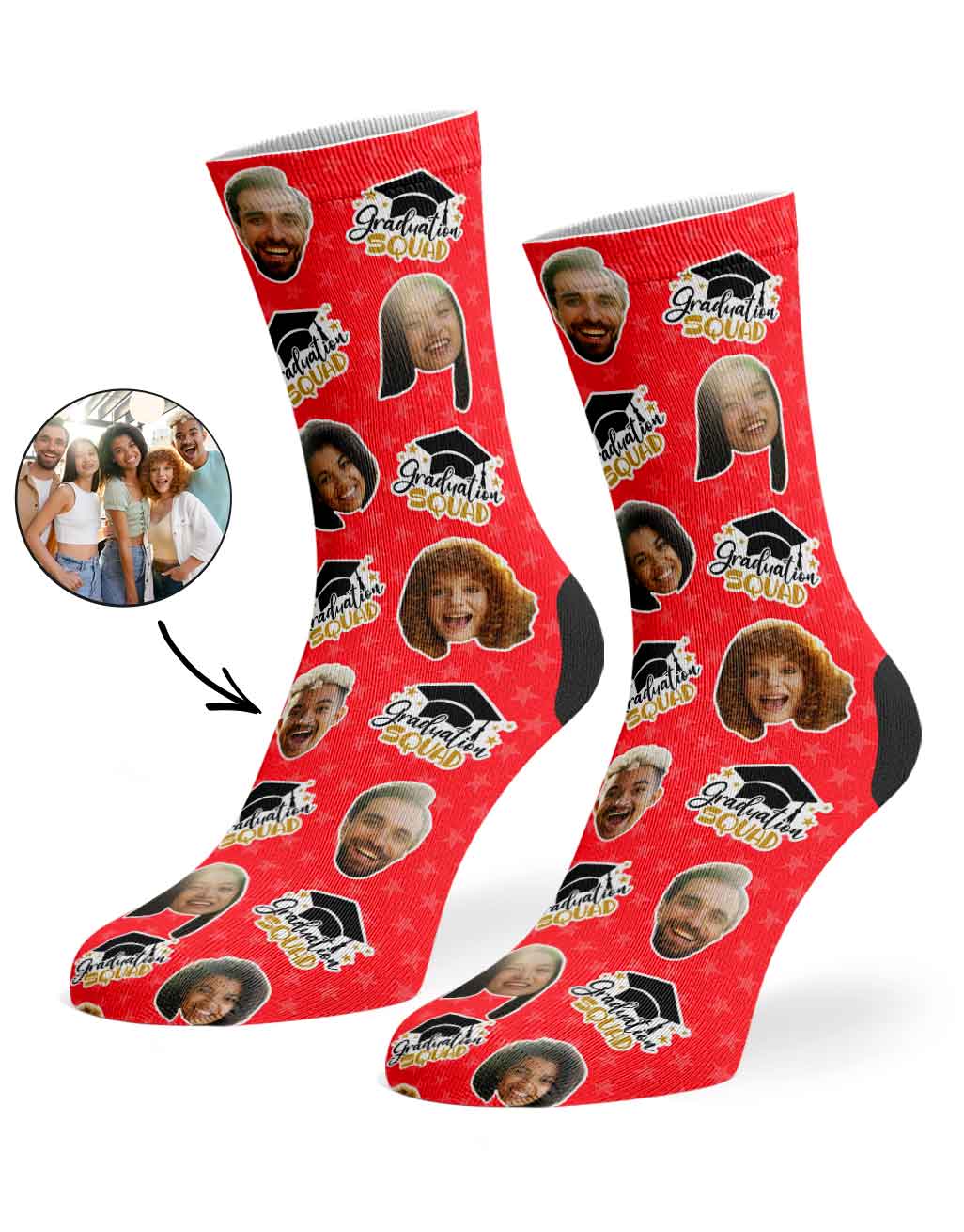 The Whole Graduation Squad Socks