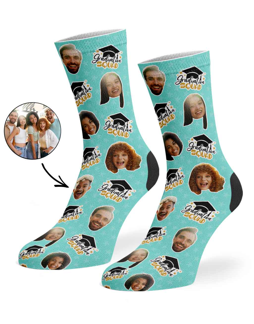 The Whole Graduation Squad Socks