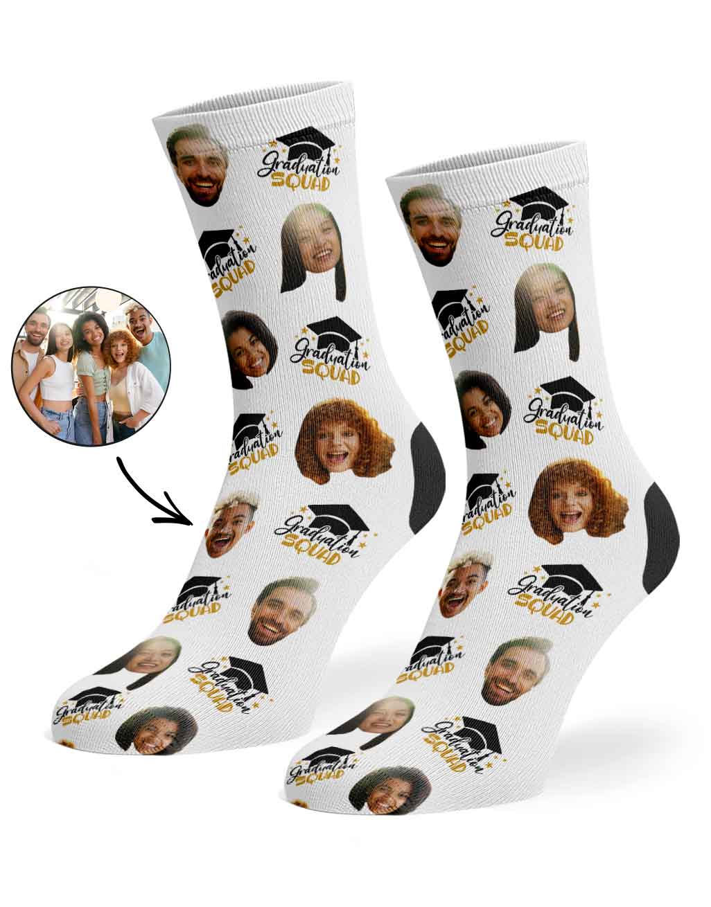 The Whole Graduation Squad Socks