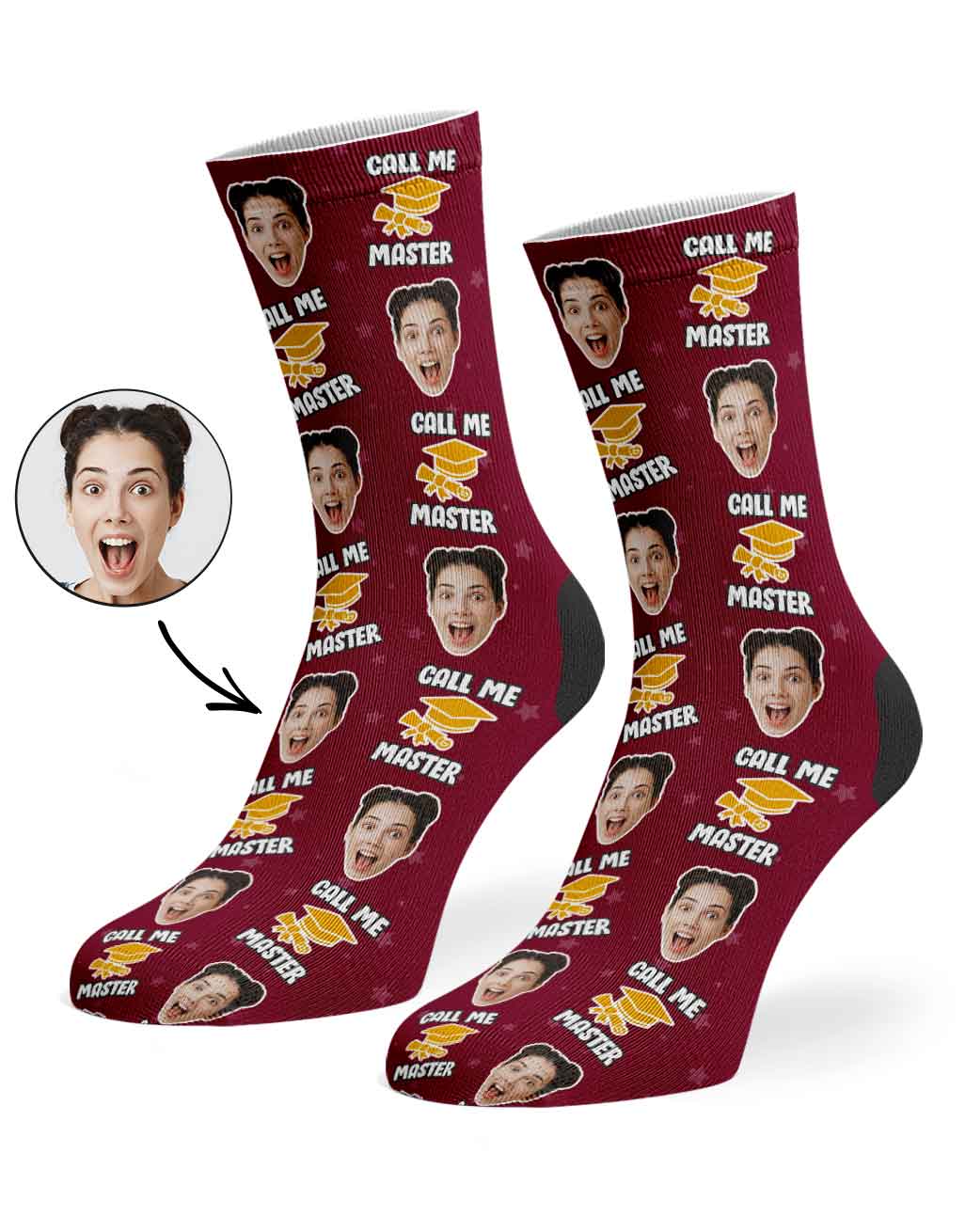 Call Me Master Graduation Socks