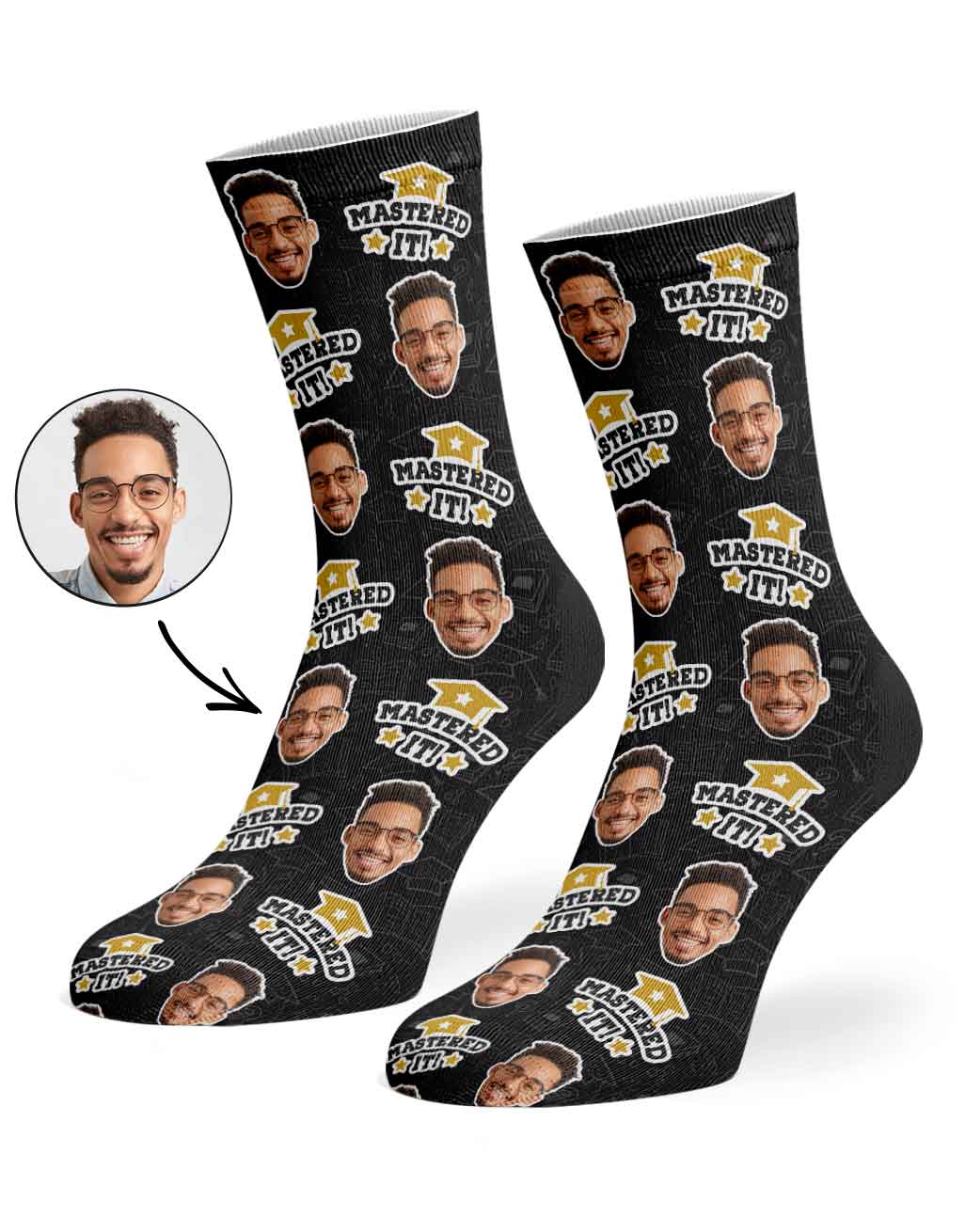 Mastered It! Graduation Socks