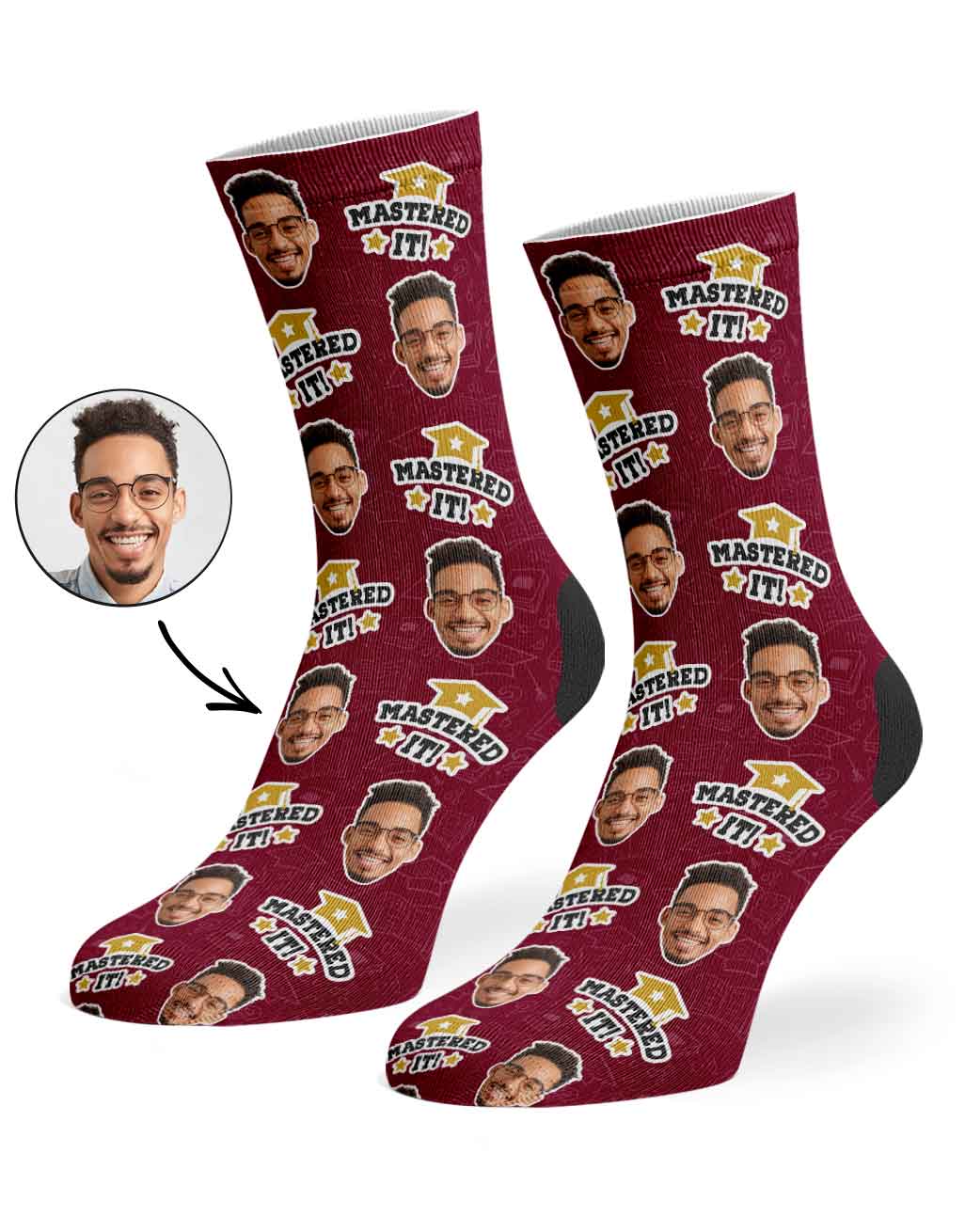 Mastered It! Graduation Socks