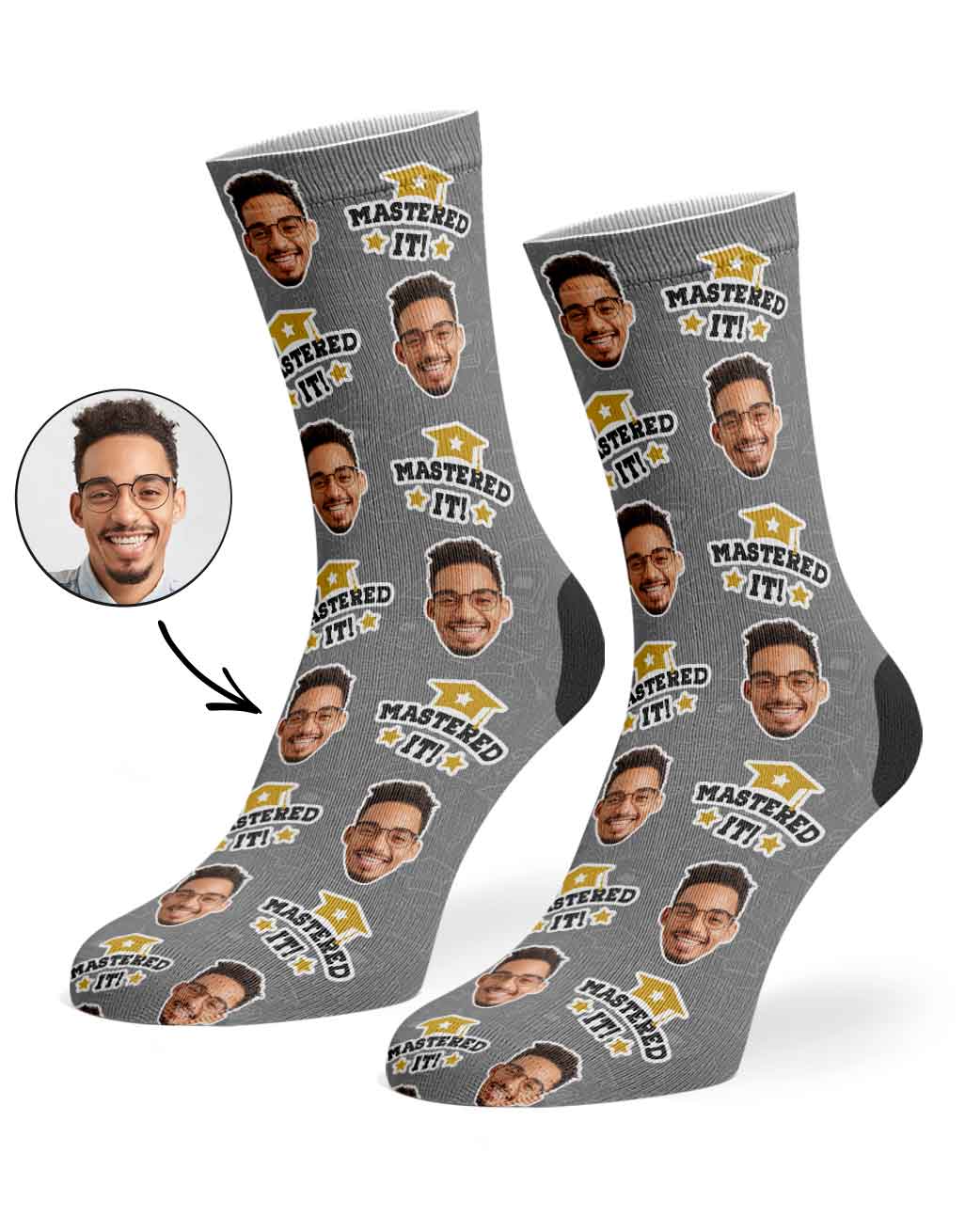 Mastered It! Graduation Socks