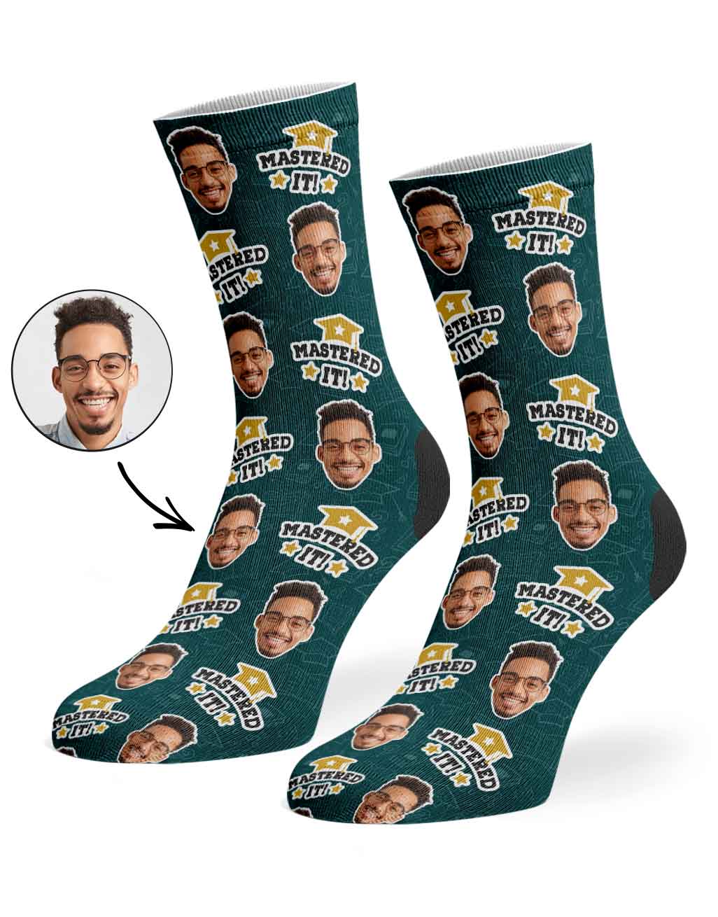Mastered It! Graduation Socks