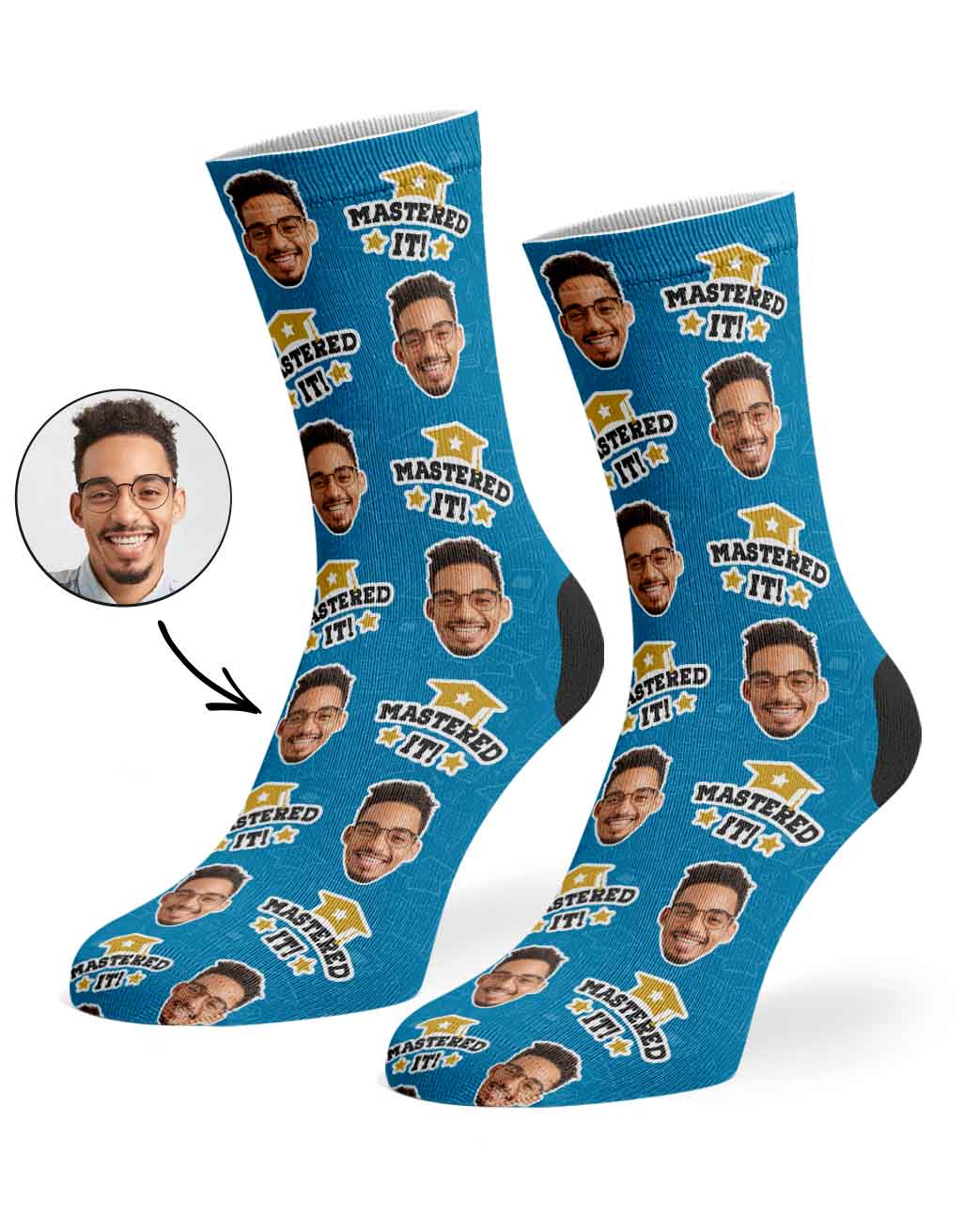Mastered It! Graduation Socks