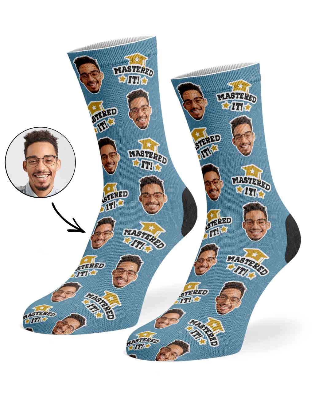 Mastered It! Graduation Socks