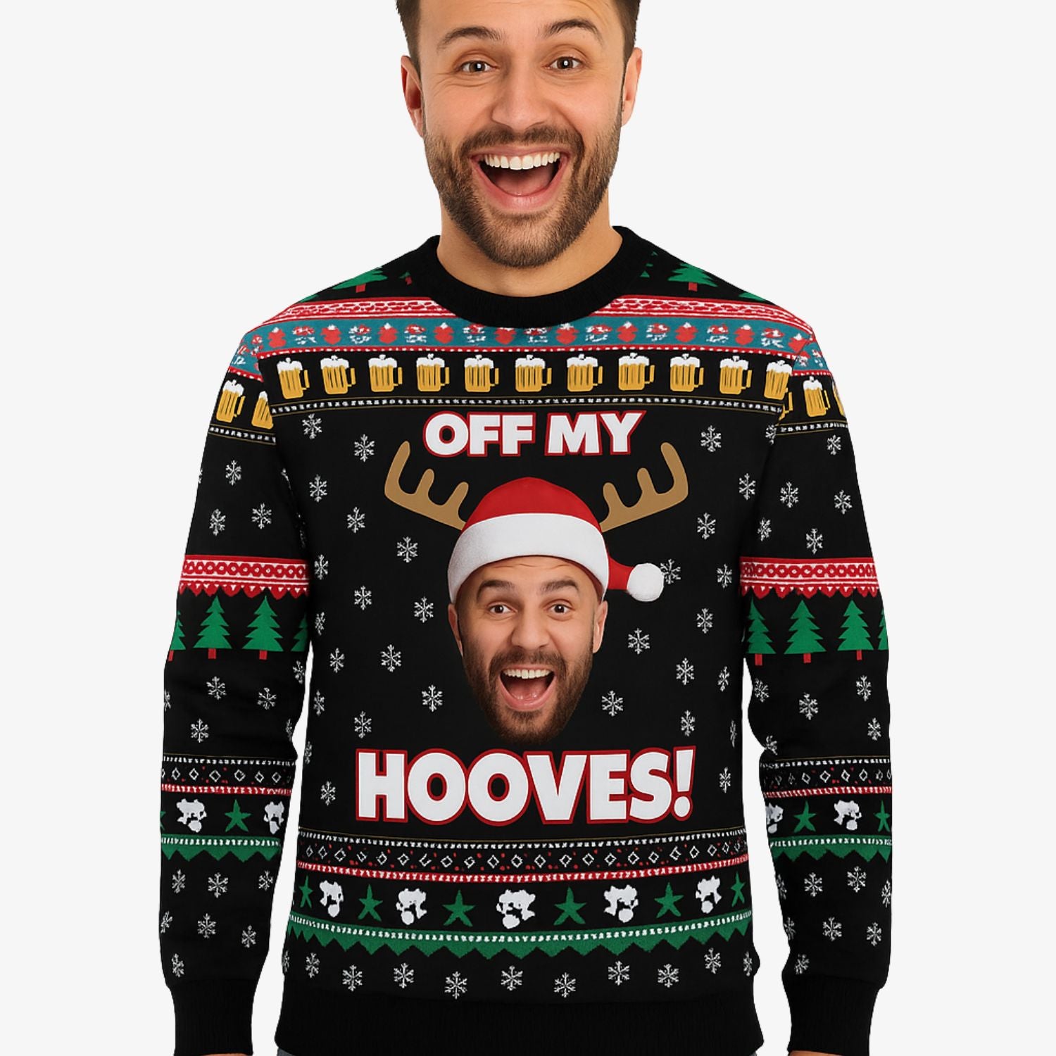 Off My Hooves Personalised Christmas Jumper