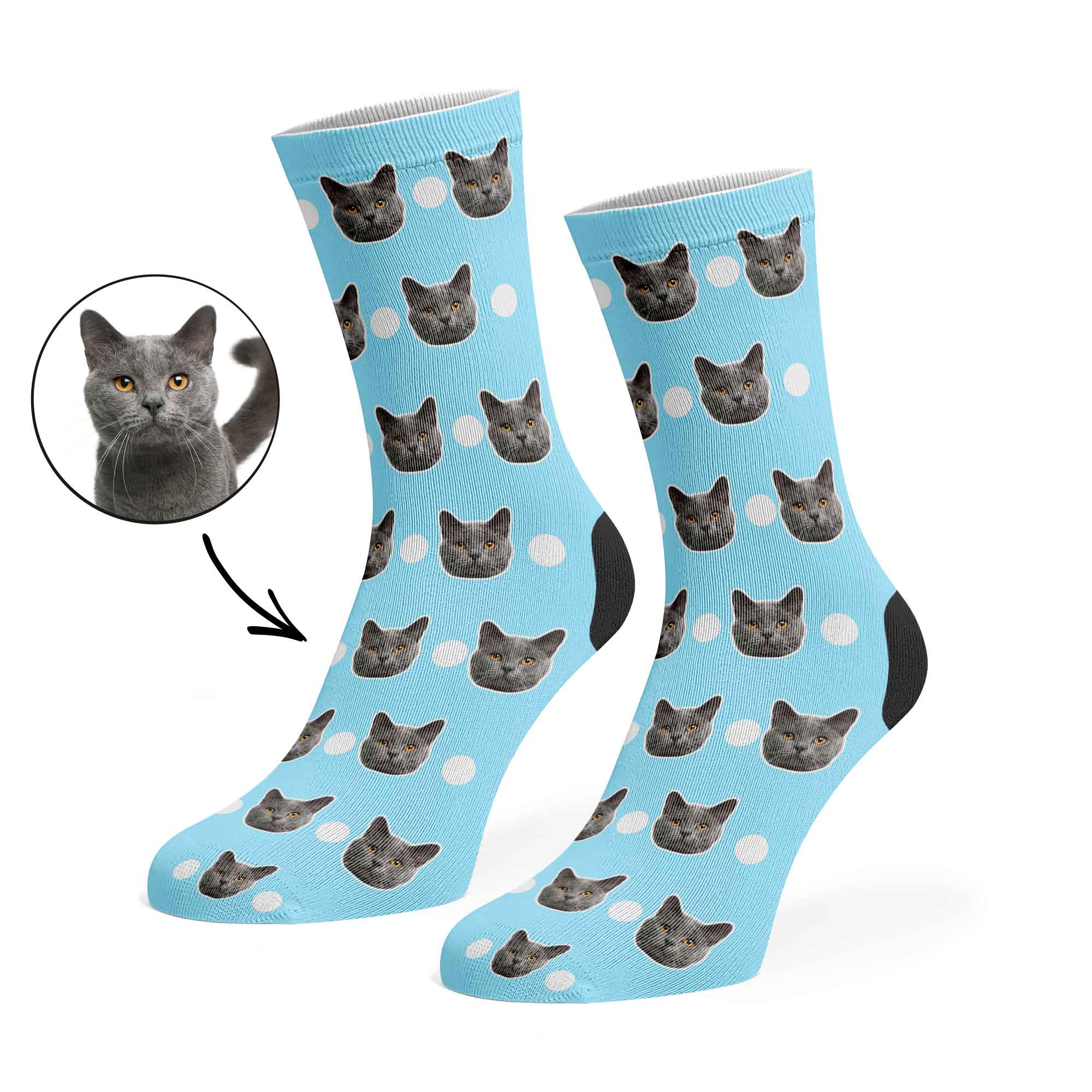 Polka Cat Socks