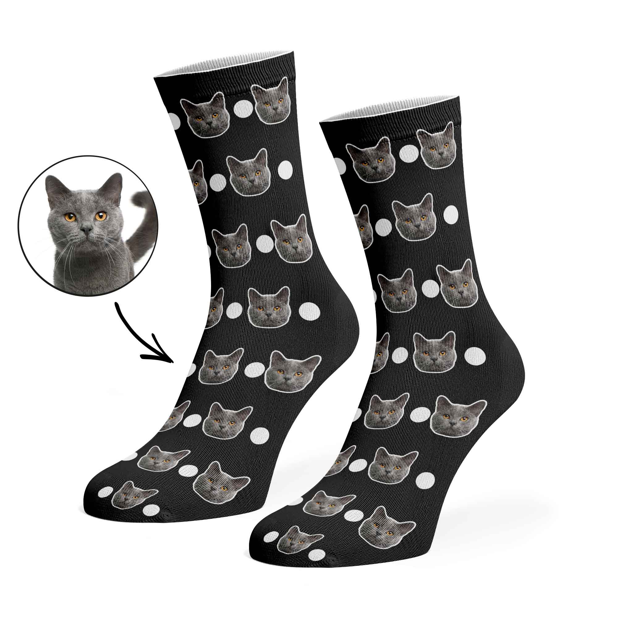 Polka Cat Socks