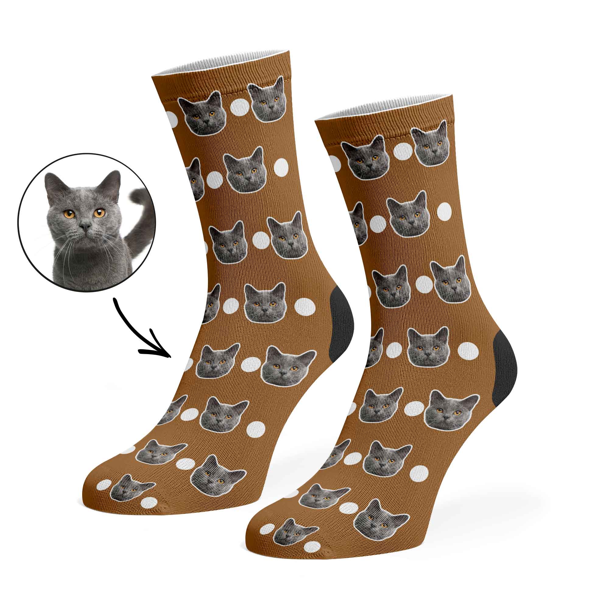 Polka Cat Socks