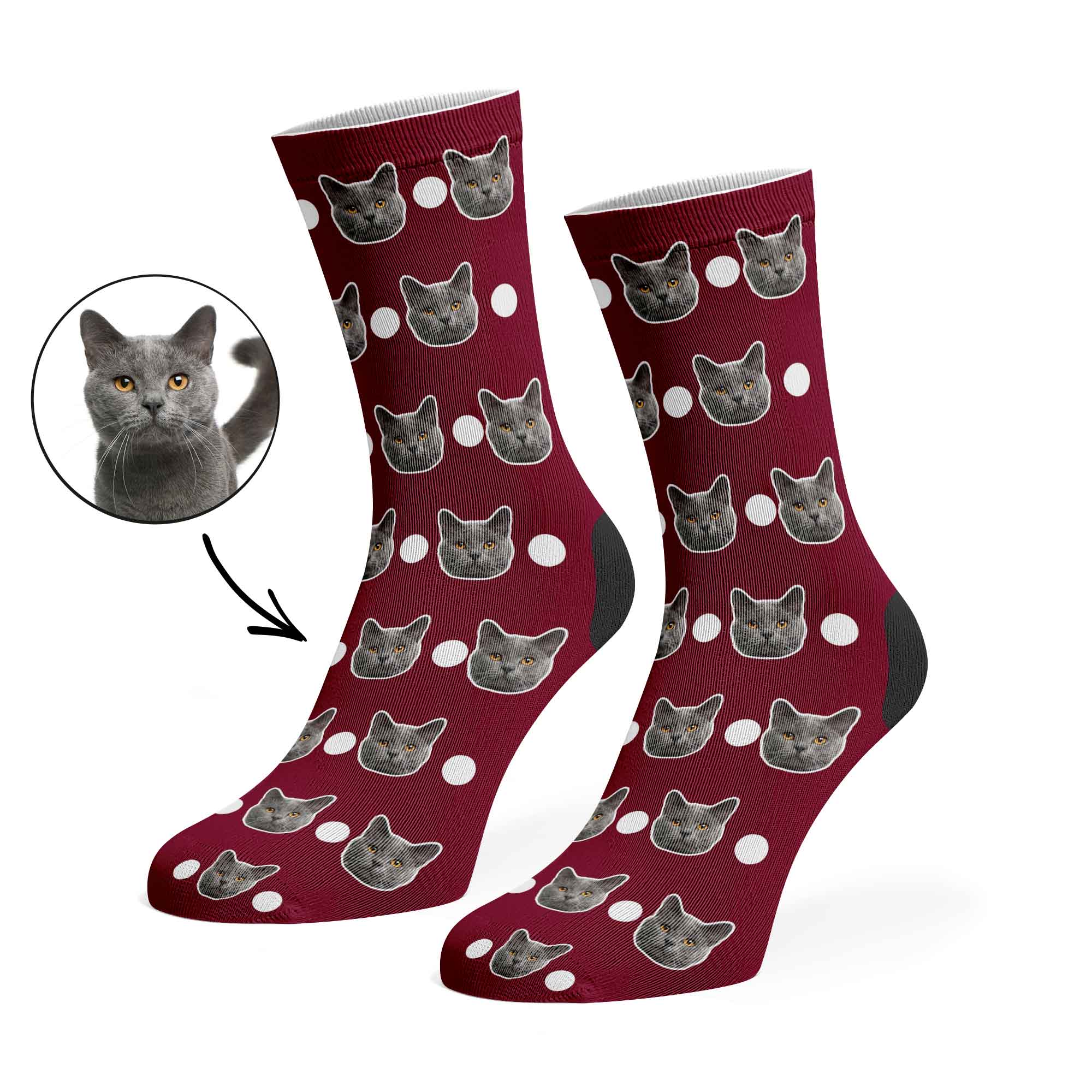 Polka Cat Socks