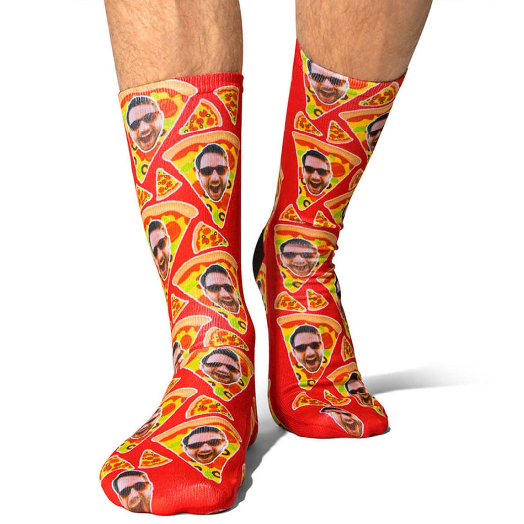 Pizza My Face Socks