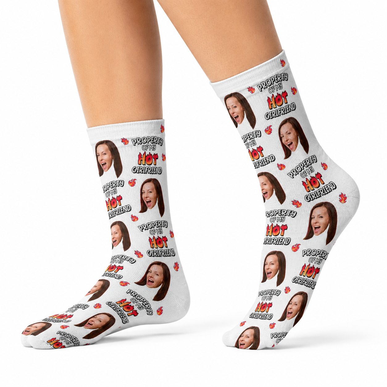 Property Of My Hot Girlfriend Socks