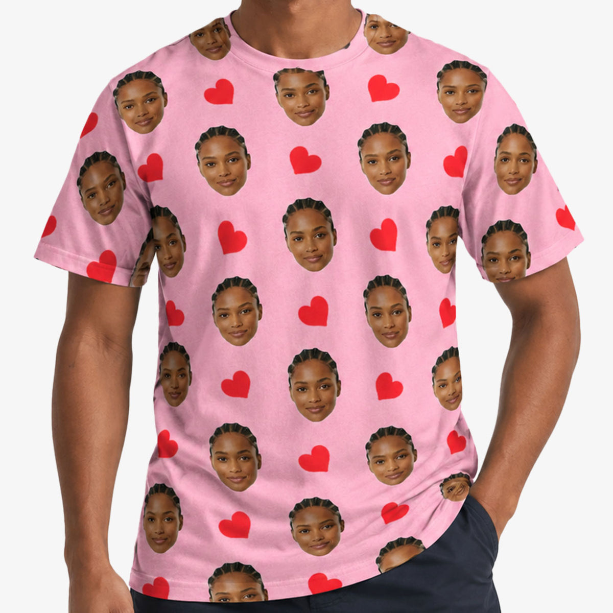 Red Hearts Custom T-Shirt