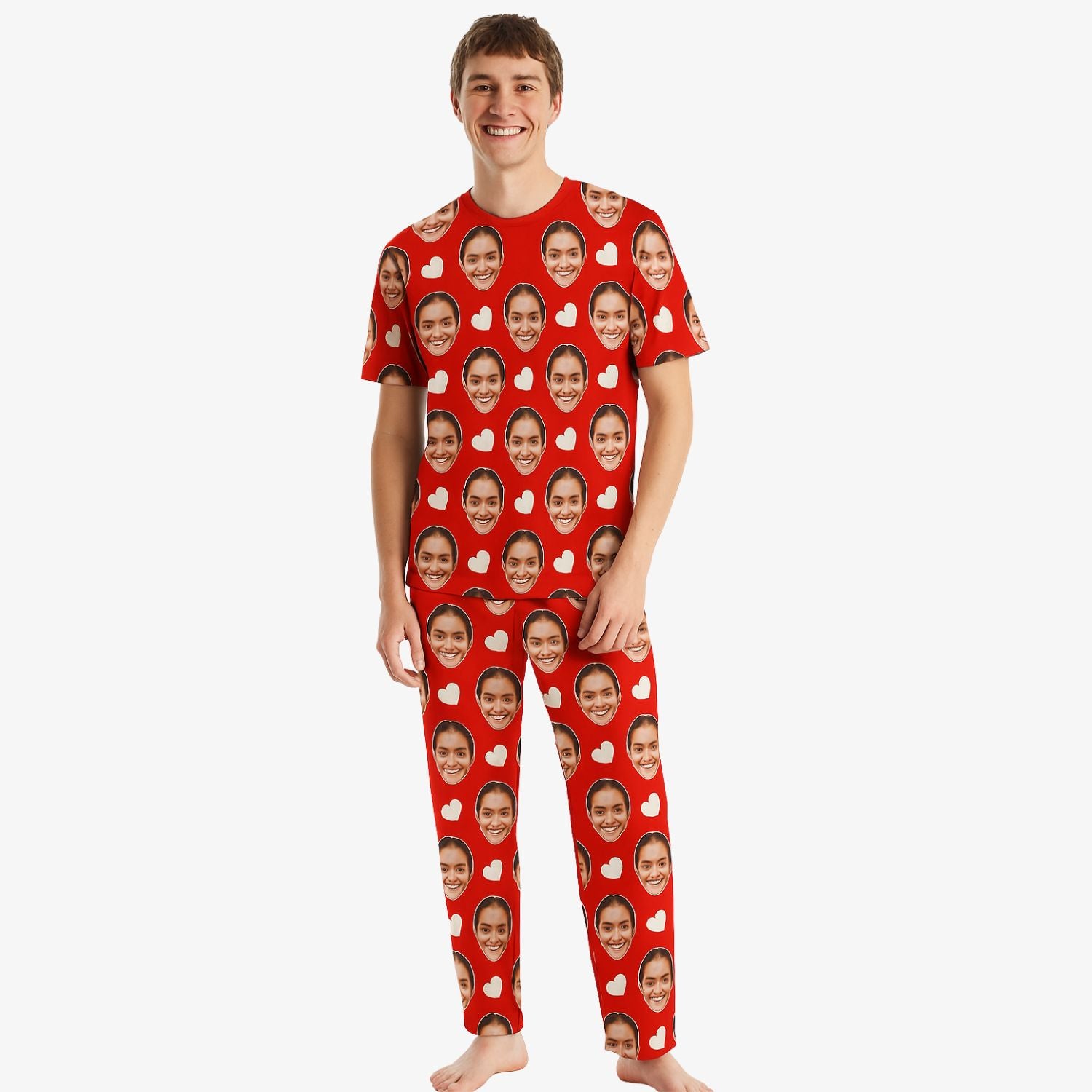 Men's Personalised Pyjamas for valentines