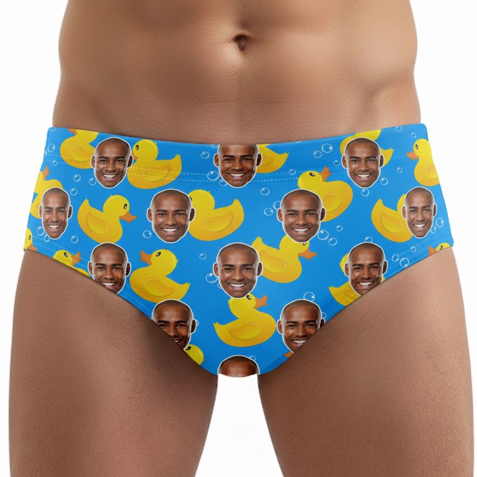 Rubber Duck Custom Swim Trunks