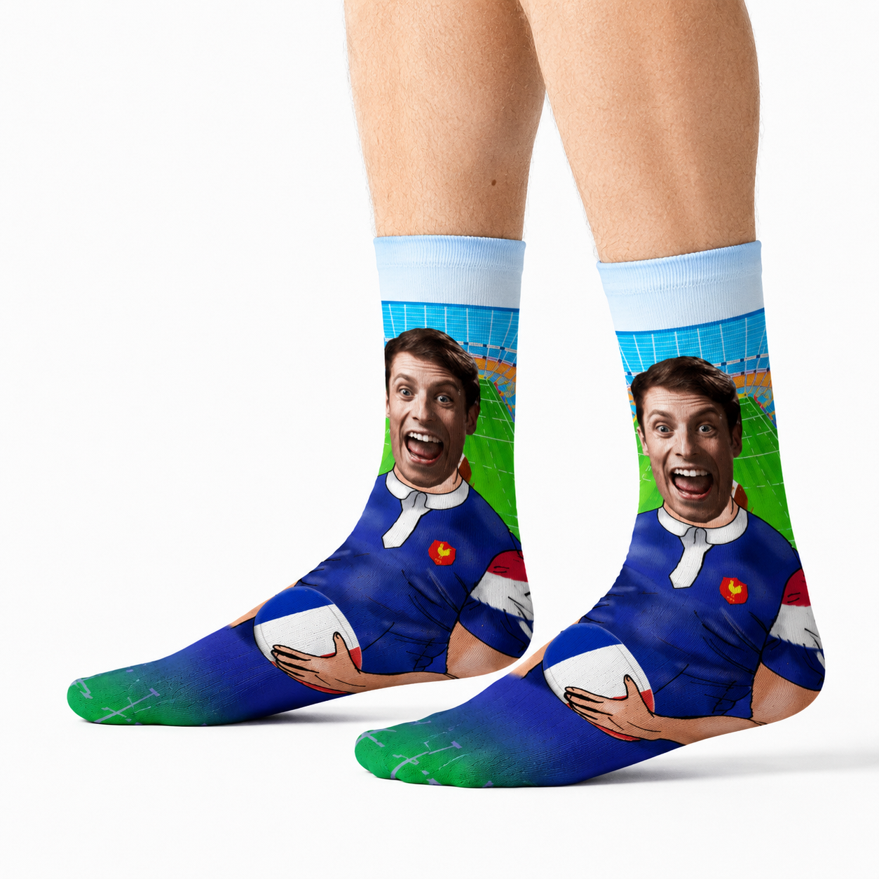 Rugby Player France Socks
