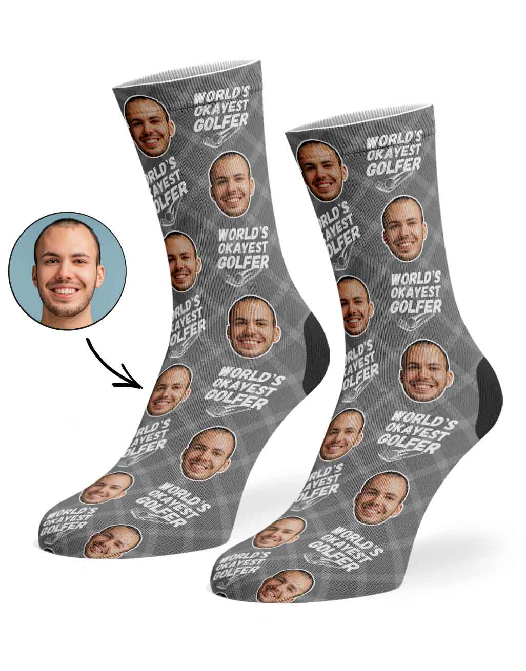World's Okayest Golfer Socks