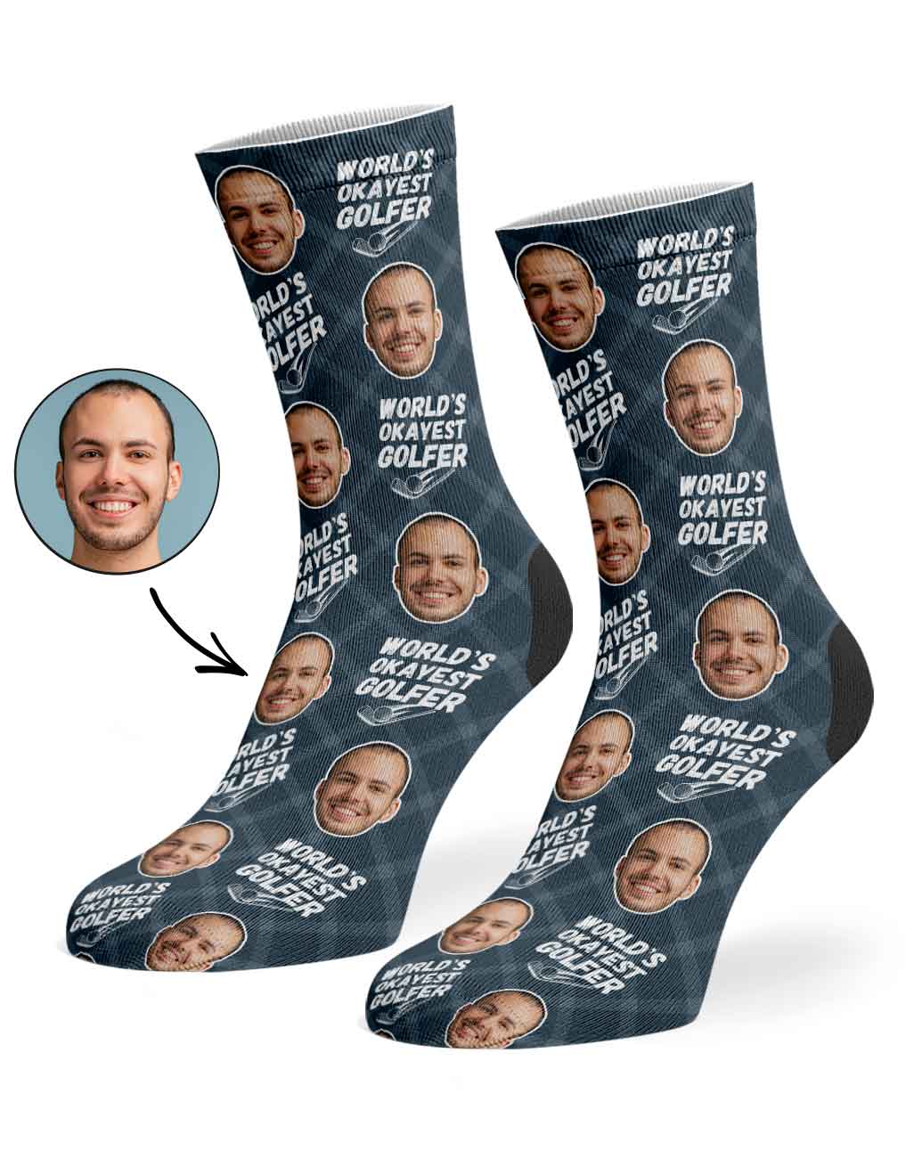 World's Okayest Golfer Socks