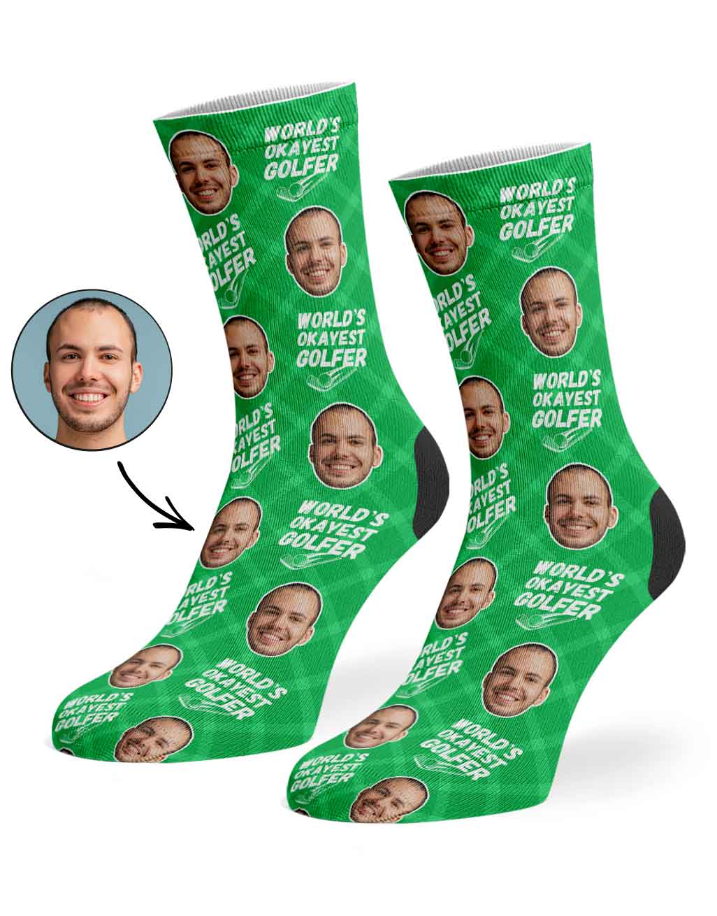 World's Okayest Golfer Socks