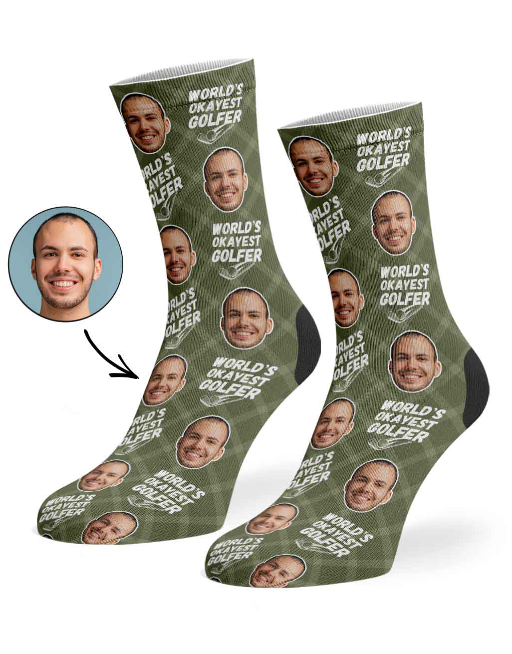 World's Okayest Golfer Socks