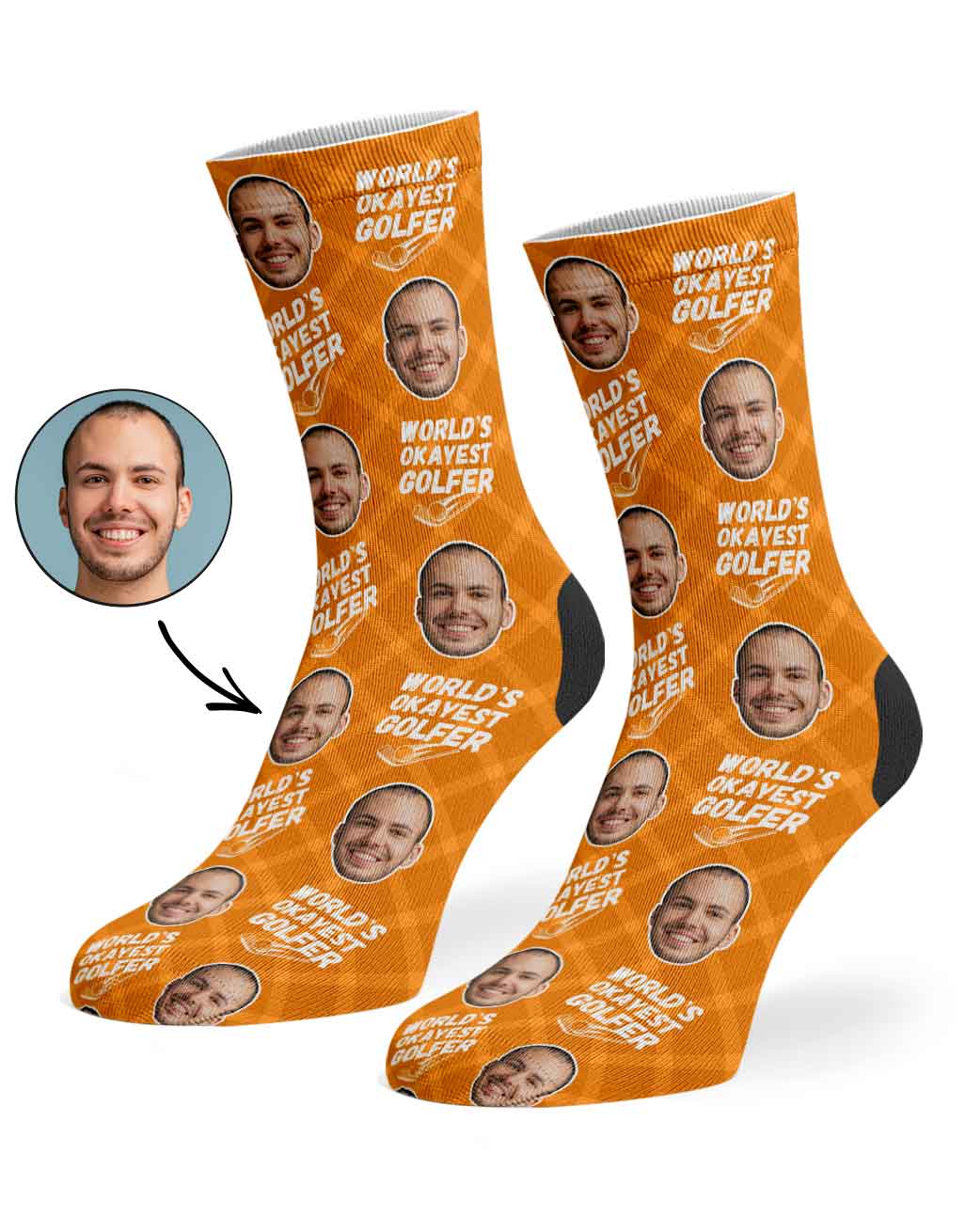 World's Okayest Golfer Socks