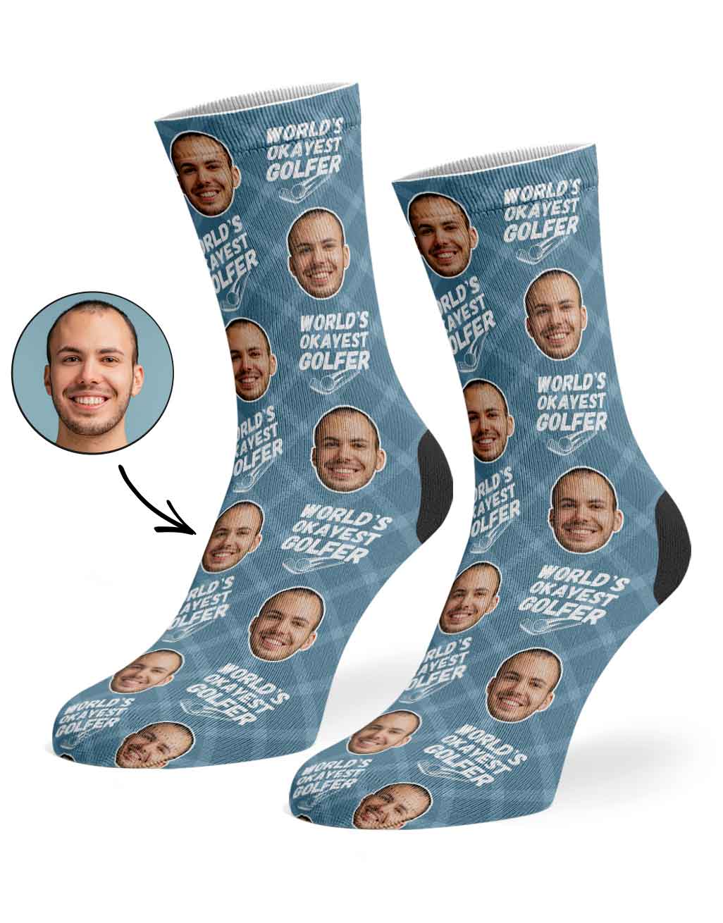 World's Okayest Golfer Socks