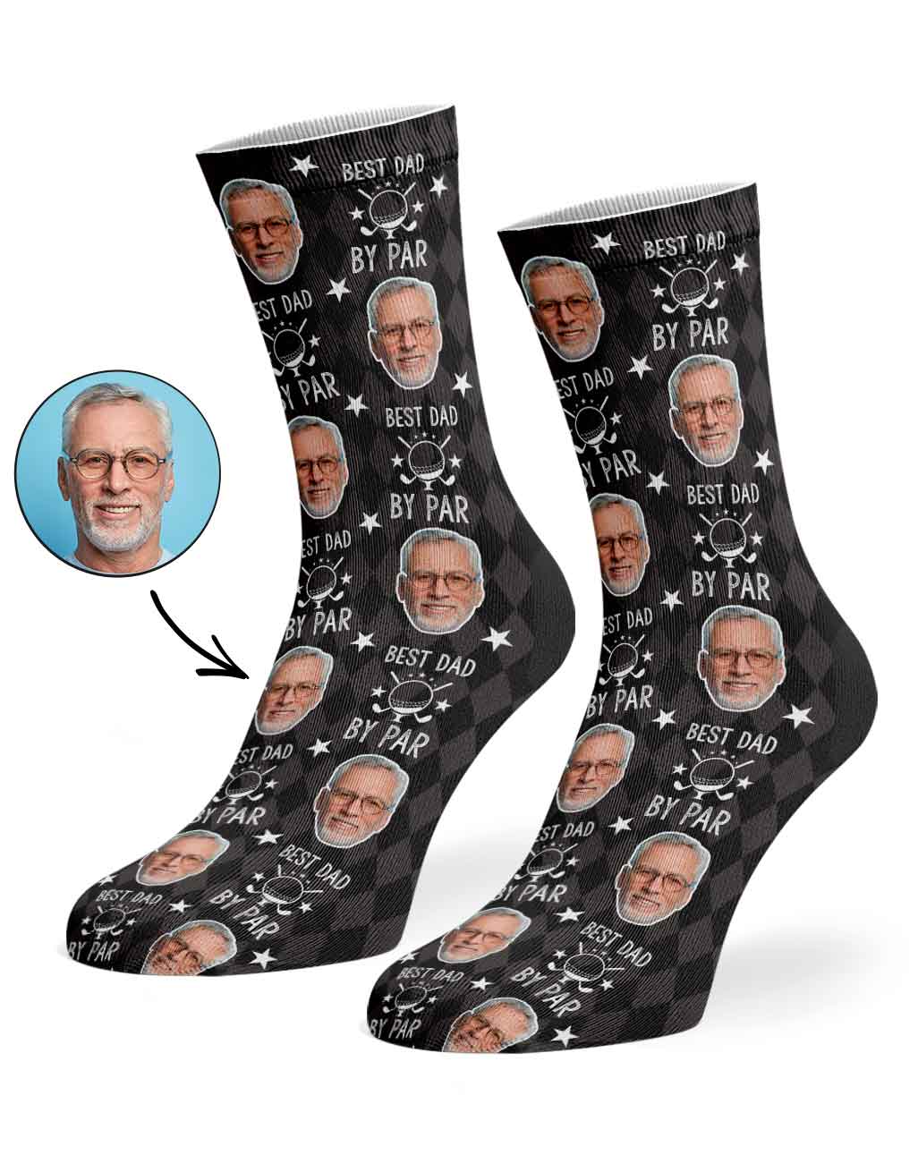 Best Dad By Par Socks