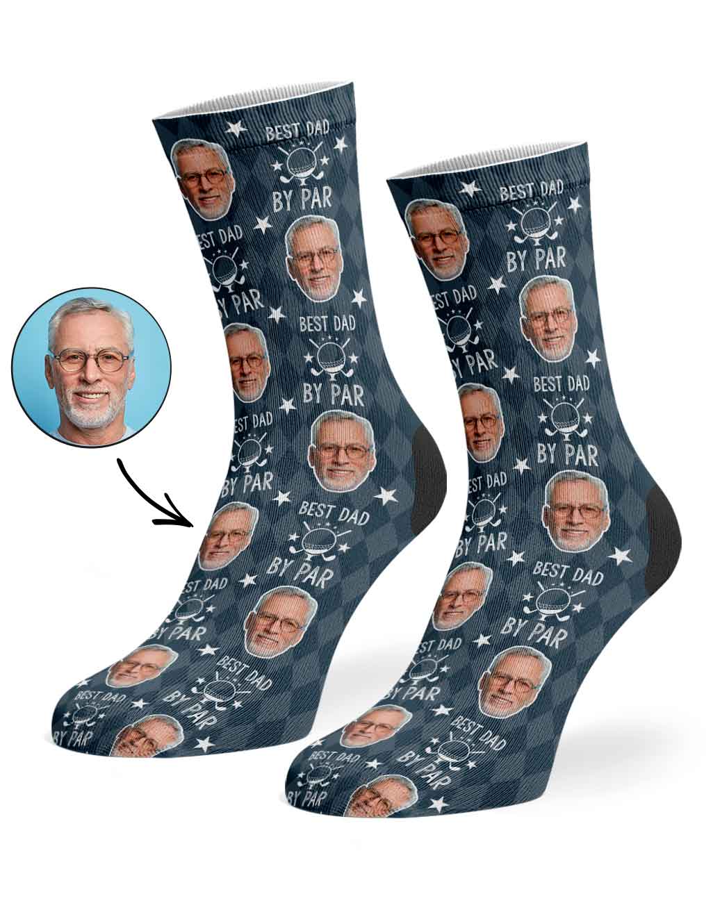 Best Dad By Par Socks