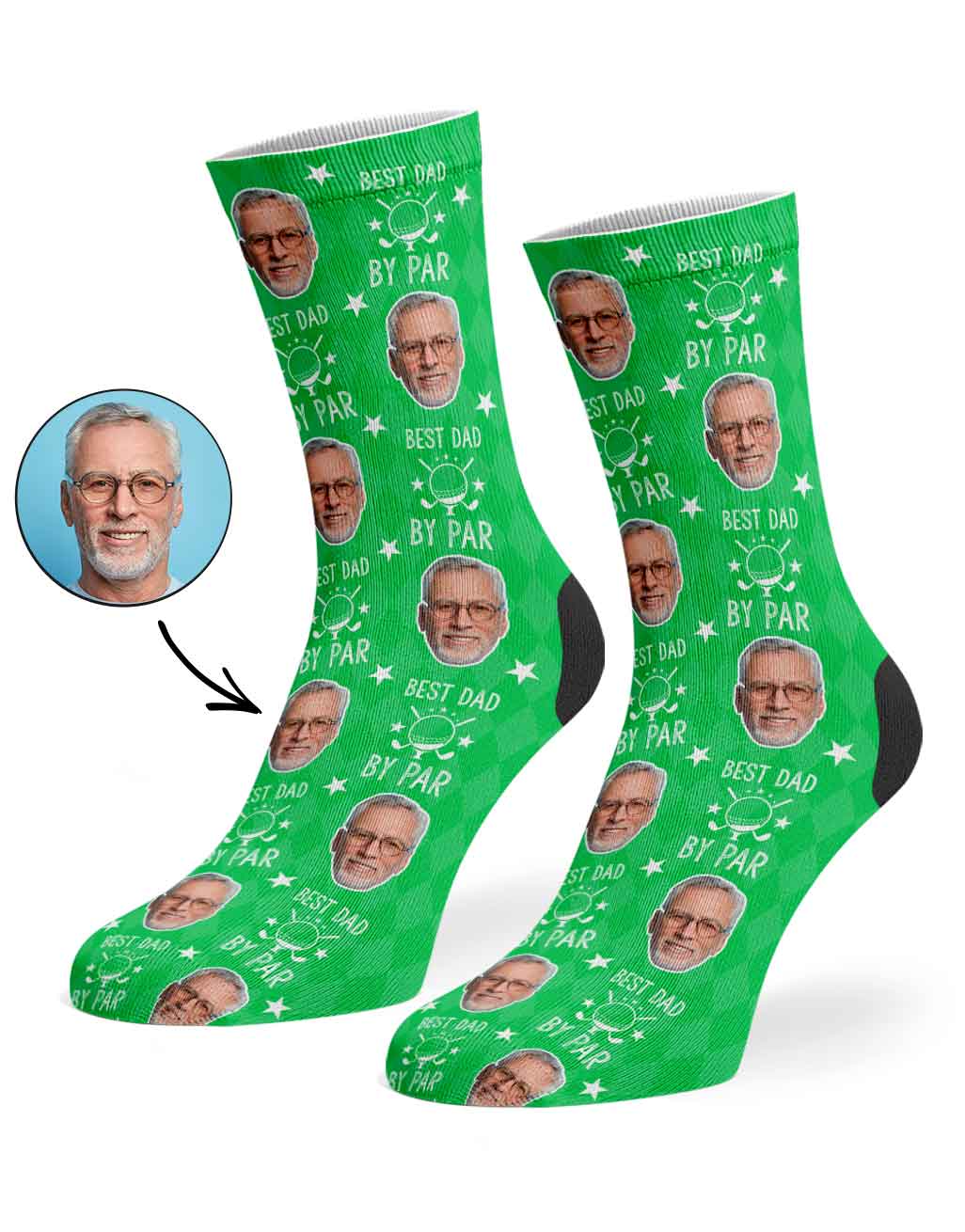 Best Dad By Par Socks