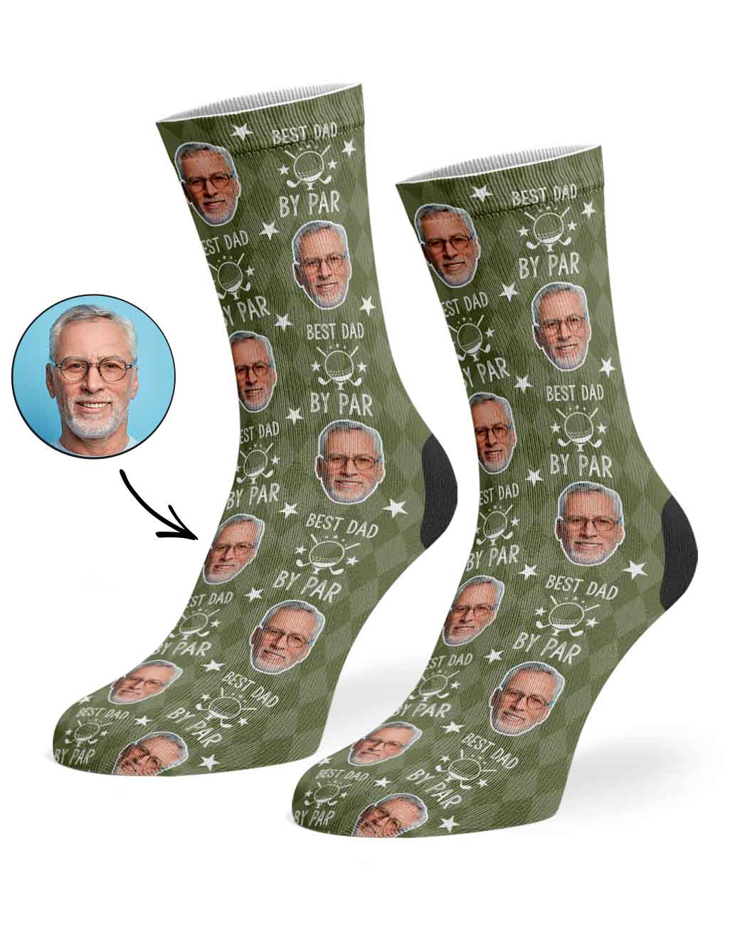Best Dad By Par Socks