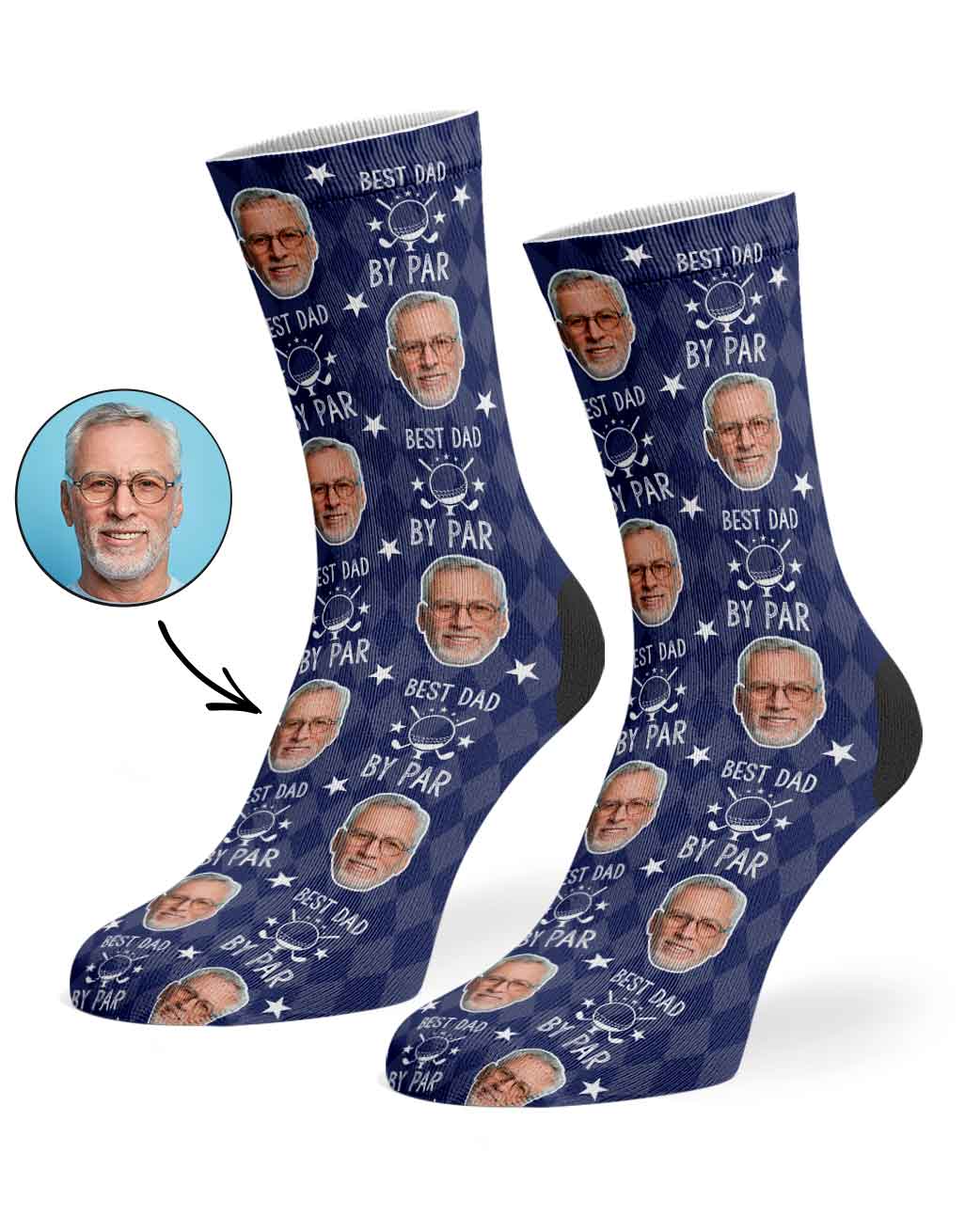 Best Dad By Par Socks