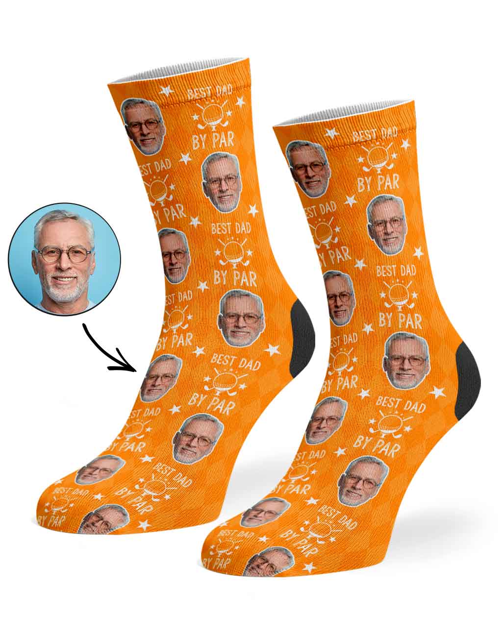 Best Dad By Par Socks