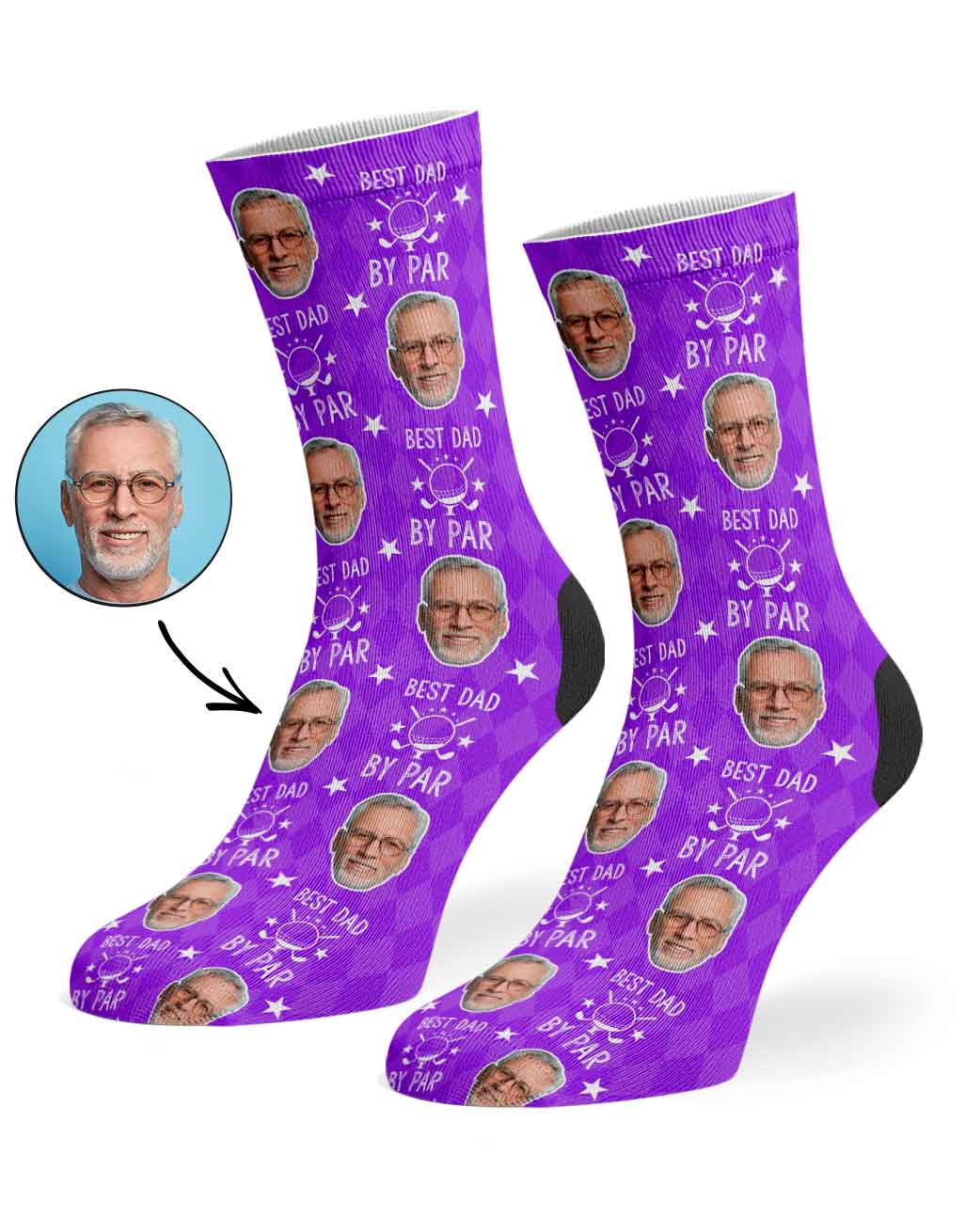 Best Dad By Par Socks