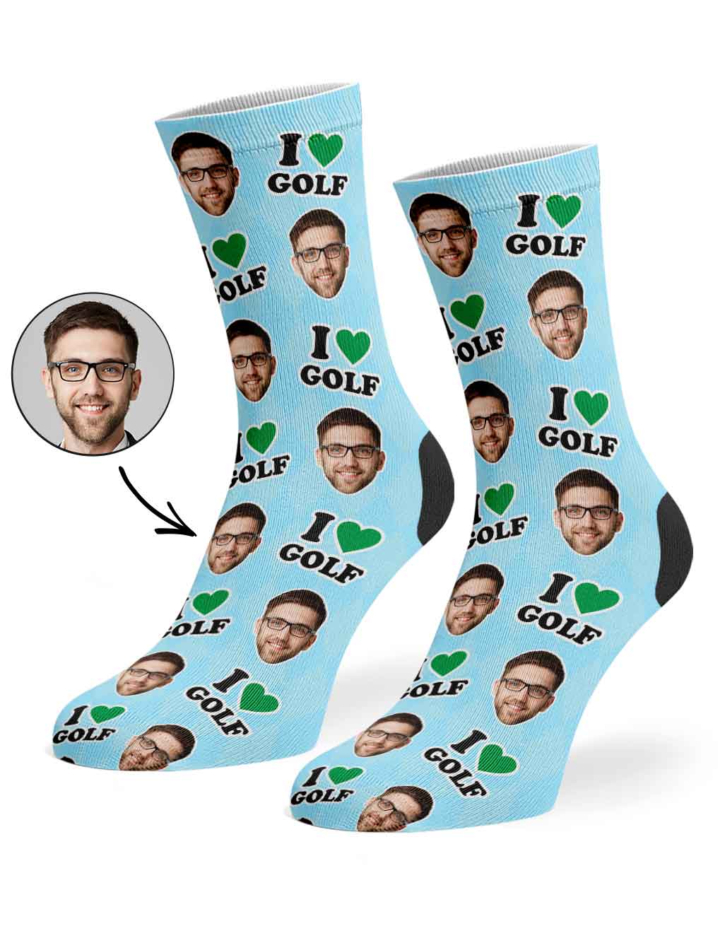 I Love Golf Socks