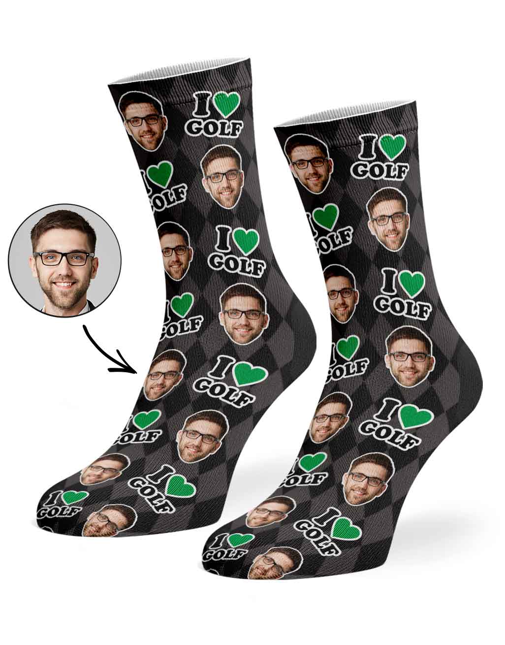 I Love Golf Socks