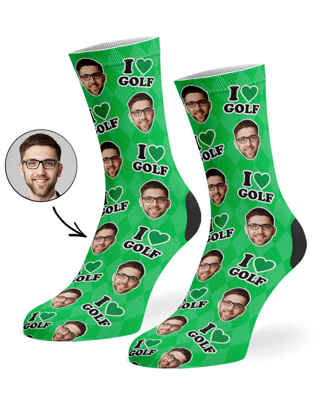 I Love Golf Socks