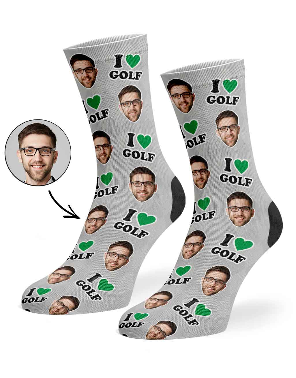 I Love Golf Socks