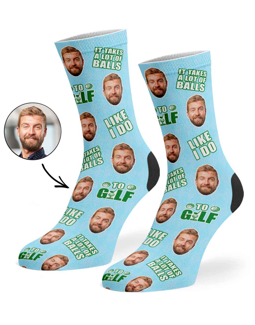 It Takes A Lot Of Balls To Golf Like I Do Socks