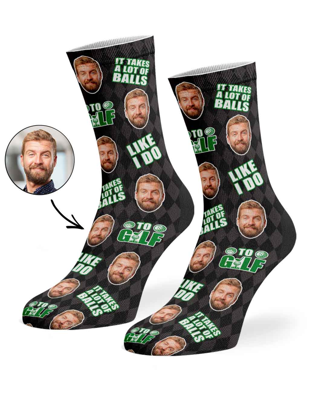 It Takes A Lot Of Balls To Golf Like I Do Socks