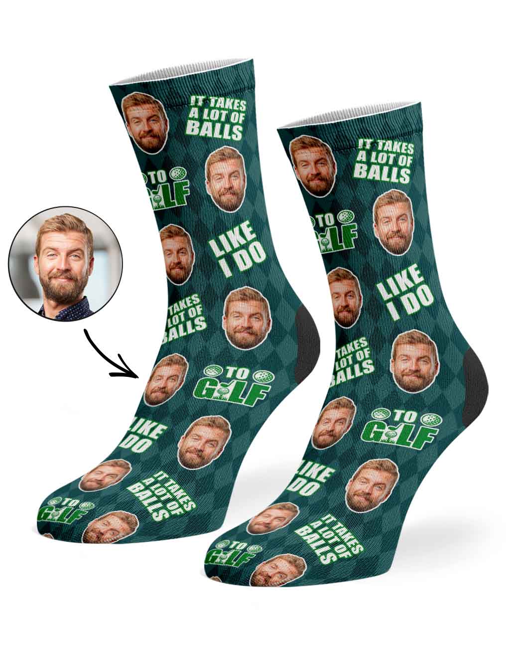 It Takes A Lot Of Balls To Golf Like I Do Socks