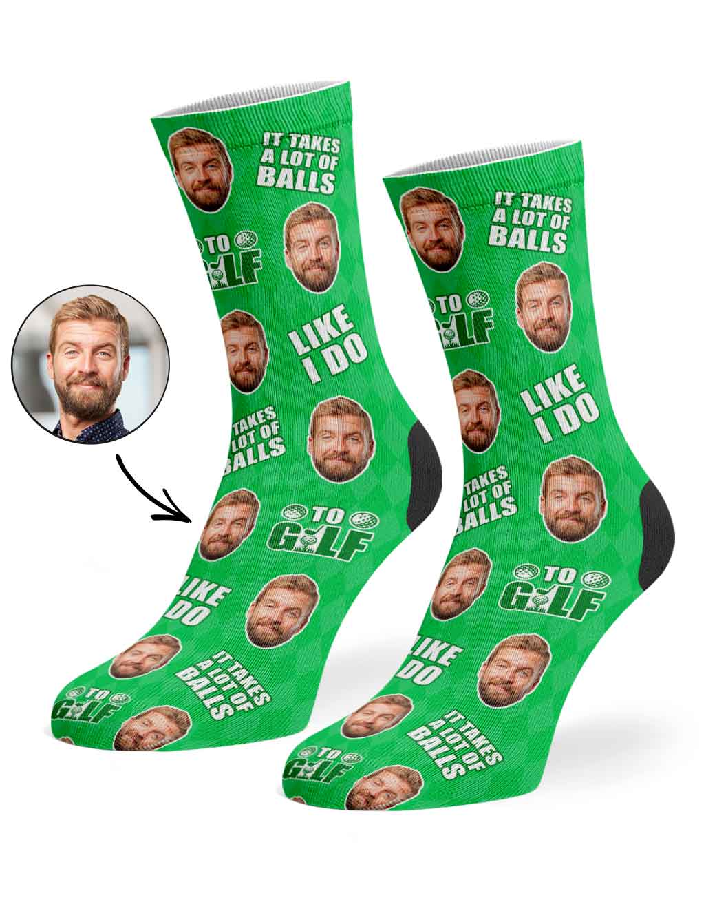 It Takes A Lot Of Balls To Golf Like I Do Socks