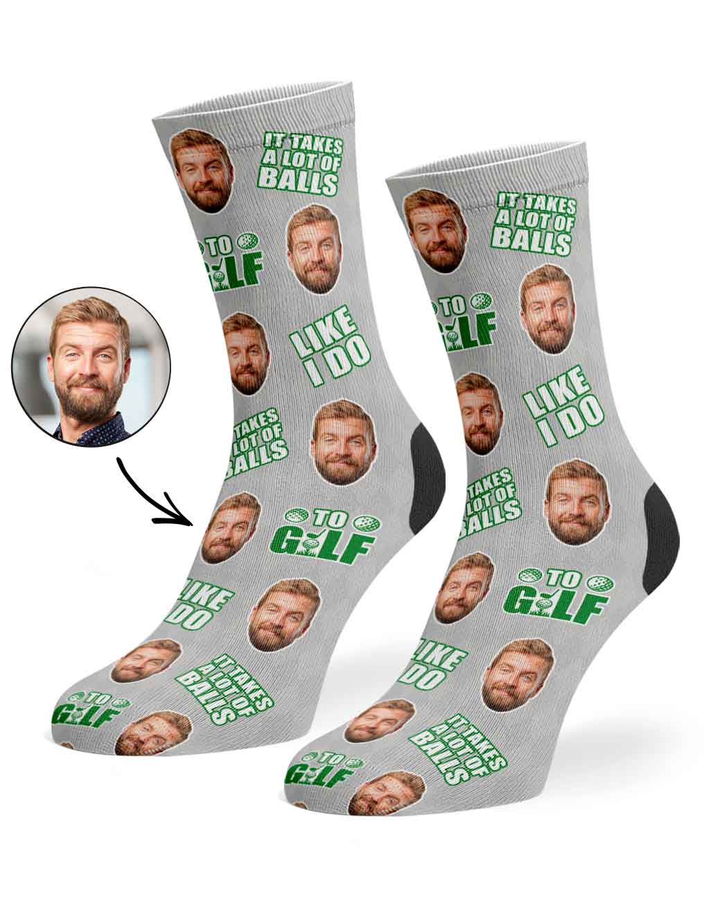 It Takes A Lot Of Balls To Golf Like I Do Socks
