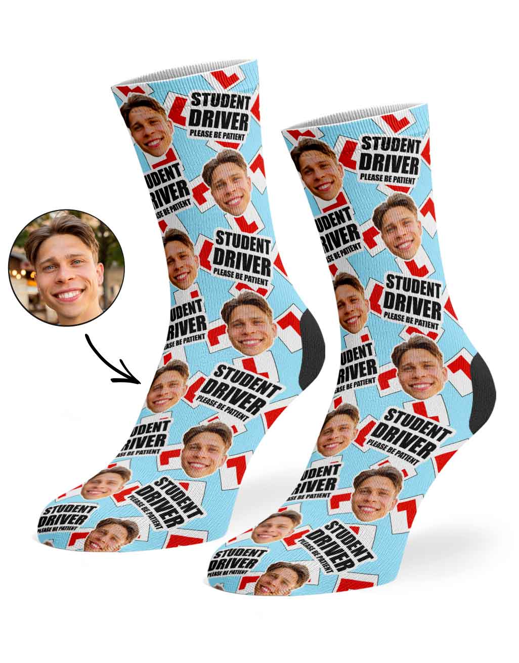 Student Driver Please Be Patient Socks