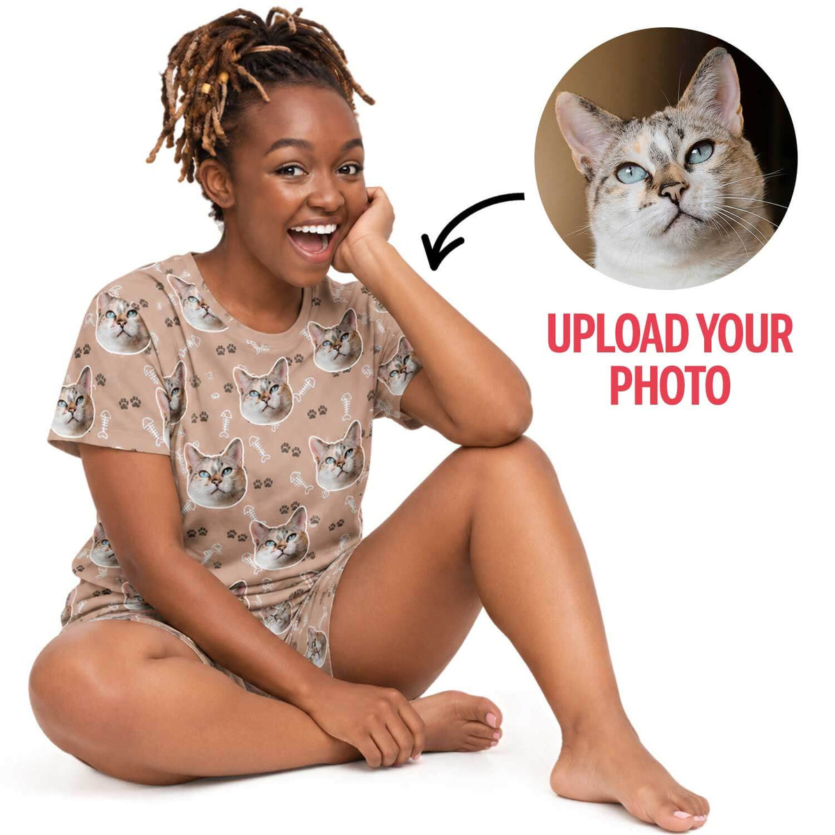 Your Cat Women's Personalised PJs - Shorts Set