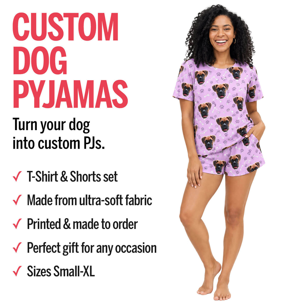 Your Dog Women's Personalised PJs - Shorts Set