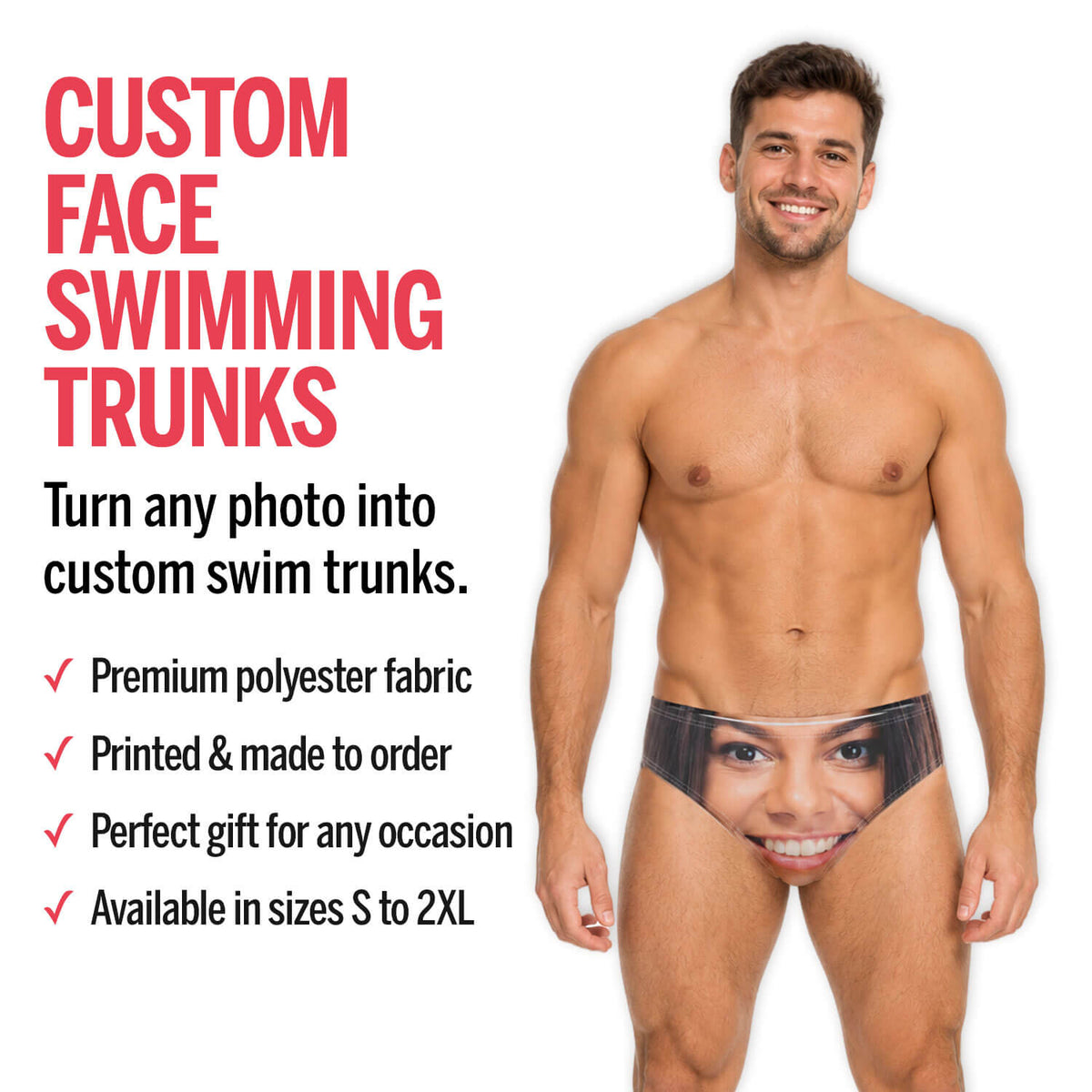 Face Swimming Trunks