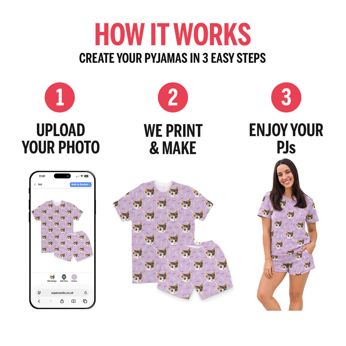 Your Cat Women's Personalised PJs - Shorts Set