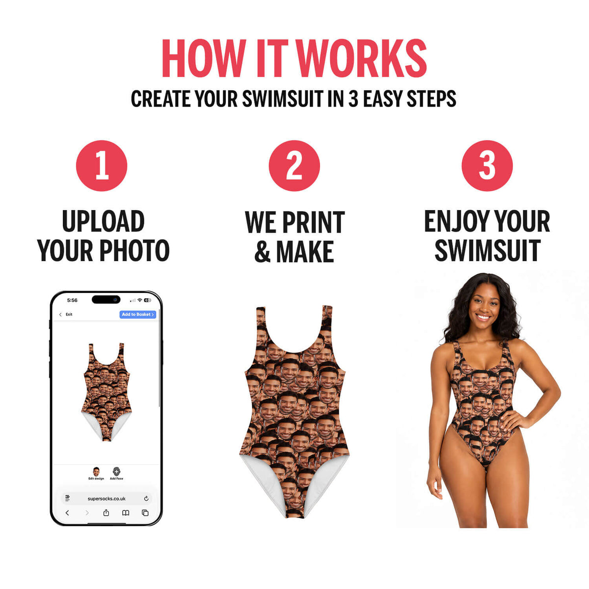 Face Mash Swimsuit