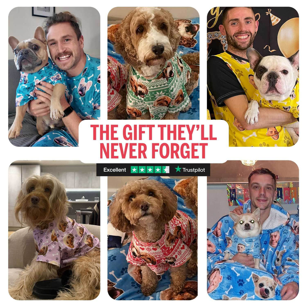 Custom Message Personalised Dog T Shirt